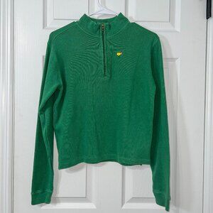 Masters Golf Collection Kid's 1/4 Zip Pullover Green Size 10/12